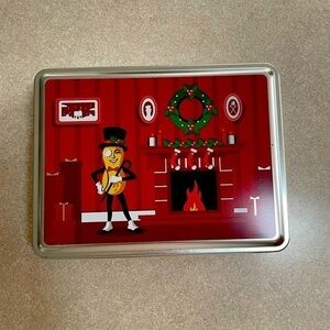 Planters Mr Peanut vintage Christmas Tin